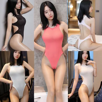 Sieviešu Sexy Piedurknēm Backless Cietā Japāņu Skolas Sukumizu Beachwear Peldkostīmu Skolnieces Cosplay Viens Gabals Seksa Kostīmi