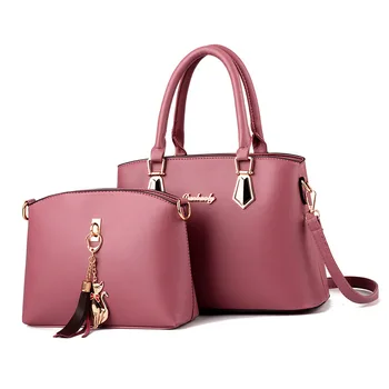 Sieviešu soma Modes Gadījuma Satur divas pakas Luksusa Dizainers rokassomu, Pleca somas, jaunas somas sievietēm 2019 Salikta soma bolsos
