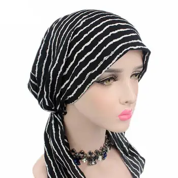 Sieviešu Stiept Sunīti Musulmaņu Turban Cepures Beanie Skullies Lakatu Wrap Chemo Dāma Galvas Apsējs Caps Underscarf Islāma Matu Izkrišana Klp