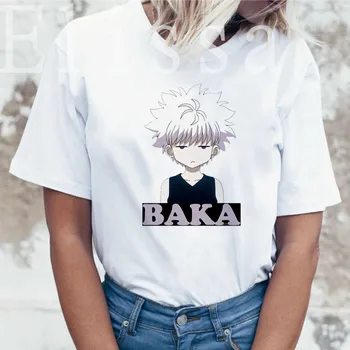 Sieviešu T-krekls Modes Hisoka Face Hunter X Hunter Anime Vasaras Īsām Piedurknēm T-Krekli Harajuku Balts T Grafikas Tees
