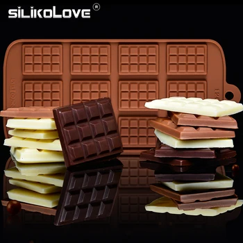 SILIKOLOVE 12 Pat 3d Silikona Šokolādes Pelējuma Kūku Cepšanas Rīki Sīkfailus, Pelējuma Eco-Friendly DIY Virtuves Bakeware