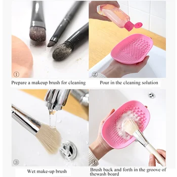 Silikona Brush Cleaner Kosmētikas Make Up, Mazgāšanas Birste, Tīrīšanas Želeja Mat Fonds Aplauzums Brush Cleaner Pad Rīku maquiagem