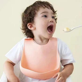 Silikona Bērnu Priekšautiņi Bērnu Stuff Barošanas Piederumi Burp Auduma galvas apsējs Priekšautiņi Modes Boy & Girl Produktu 1pc 2020 