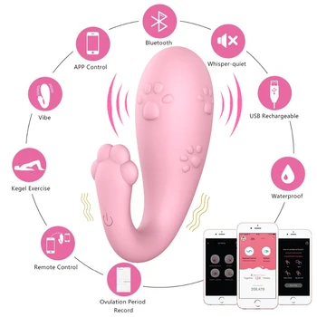 Silikona Maksts Dildo Vibratoru Bluetooth APP Bezvadu Kontroles G-Spot Clit Masāža Vibrējošais Olas Pieaugušo Spēlēm, Seksa Rotaļlietas Sievietēm