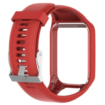 Silikona Nomaiņa Watchband Rokas Joslā Siksnu TomTom 2 3 Runner 2 3 Dzirksteles 3 GPS Pulksteņu Siksniņas
