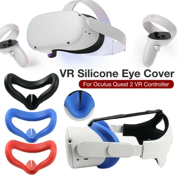 Silikona par Oculus Quest 2 VR Austiņas, Brilles, Maskas Segtu Acu Maska Segtu Ķivere