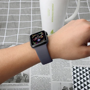 Silikona watchband par Iwatch Iphone skatīties, sērija 1 2 3 4 paaudzes Smart Pulksteņu Siksniņas