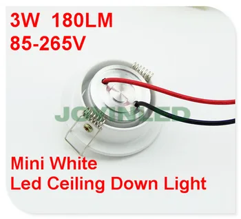 Silts Coldwhite lielu jaudu 1W Mini balts LED griestu leju gaismas Kārta, lai Dzīvo, virtuve istaba