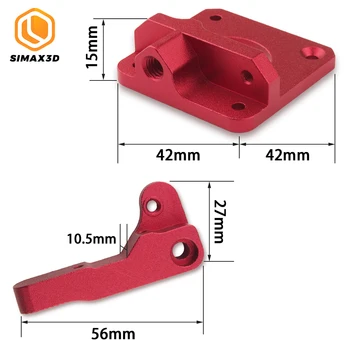 SIMAX3D 3D printera daļas MK8 presēt uz CR-10 CR-10S Bloķēt bowden 1,75 mm Pavedienu Reprap ender 3 pro jauninājumu Ekstrūzijas