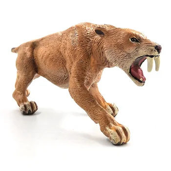 Simulācijas saber zobiem tiger Dzīvnieku Modelis rīcības attēls pasaku dārza dekorēšanas piederumi Dāvanu Bērniem Pvc izglītības rotaļlietas
