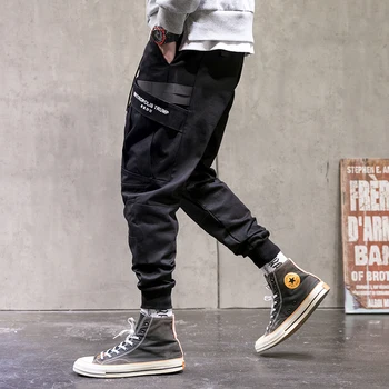 SingleRoad Mens Kravas Bikses Vīriešu Modes 2021 Armijas Zaļā Joggers Hip Hop Harajuku Bikses Vīriešu Japāņu Streetwear Bikses Vīriešiem