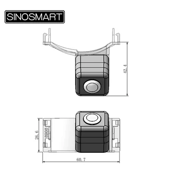 SINOSMART pasūtot Automašīnu Atpakaļskata Autostāvvieta Rezerves Kamera priekš Mazda CX-9 Mazda 5 Firmas Iekārtas Numura zīme Gaismas Caurums