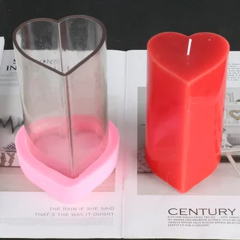 Sirds Formas Diy Sveču liešana pelējuma jar Sveces Materiālu Ražošana Vasks Filmu Silikona Pelējumu mīļākais Dzimšanas dienas, Valentīna Diena