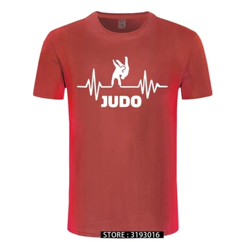 Sirdsdarbība No Džudo T-krekli Vīriešu Vasaras Modes Īsām Piedurknēm T Kreklu, Kokvilnas Smieklīgi Izdrukāt Topi Vīriešu Lakrosa Camisetas