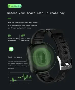 Sirdsdarbības Ātrums, asinsspiediens OLED Smart Skatīties Fitnesa Tracker Aproce Smart Aproce Josla Sporta Ūdensizturīgs Smartwatch