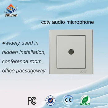 SIZHENG COTT-C6 CCTV audio mikrofons ir jutīga -38dB skaņas uztveršanas klases drošības risinājumu