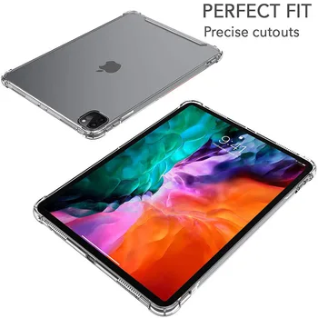 Skaidra lieta 2020. gadam iPad Pro 11 lieta Pro 12.9 Nometiet Pretestību Soft cover case For Apple iPad 12.9 11 collu 2020. gadam Slim Aizmugurējo vāciņu