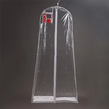 Skaidrs, Kāzu Kleitu Segtu PVC Plastmasas Uzglabāšanas Maisiņus nepievelk putekļus Lielu Līgavas Kleita Apģērba 160/170/180CM