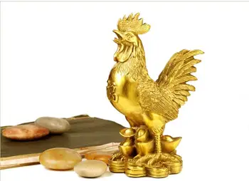 Skaista zelta vistas amatniecība, mājas darbvirsmas rotājumi, biroja mēbeles, zodiaka vistas, komerciālo dāvanas