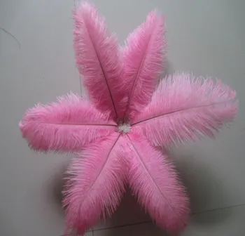 Skaisti rozā strausa spalvu 50 gab spalvu garums 8-10 collas / 20-25 cm Kāzu Dekorēšana Bezmaksas Piegāde