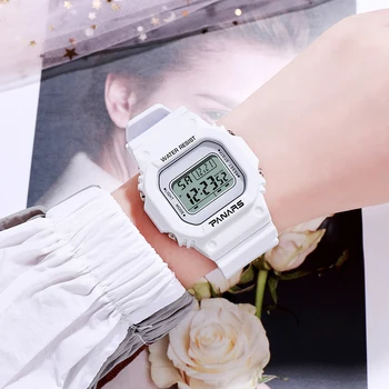 Skatīties Uz Sievietēm Ūdensizturīgs Montre Zēni Meitenes Sporta Pulksteņi Luksusa LED Signāla Vīriešu Elektronisko Digitālo Skatīties reloj hombre dāvanu