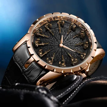 Skatīties Vīrieši Luksusa ONOLA Skatīties Biznesa Pulksteņi Modes rokas pulksteņi Ādas Watchband Sprādzes Vīriešu Pulkstenis Dāvana Vīriešiem homme montre