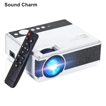 Skaņas Šarmu Full HD Mini Projektoru Dzimtā 1280 x 720P LED Projektors, Video Mājas Kino 1080P Projektoru