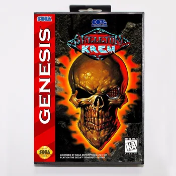 Skelets Krew Spēle Kasetne 16 bitu MD Spēles Karti Ar Mazumtirdzniecības Kastē Sega Mega Drive Genesis