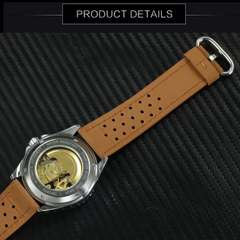 Skelets Mehāniskās Vīriešu Pulksteņi Top Zīmola Luksusa Automātiskā Skatīties Vīriešu Ādas Band Modes Gadījuma Rokas pulksteni мужские часы