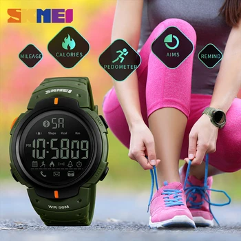 SKMEI Modes Smart Skatīties Vīriešu Pulkstenis, Kaloriju Signalizācijas Bluetooth Pulksteņu 5Bar Ūdensizturīgs Digitālā Smartwatch Relogio Masculino 2019