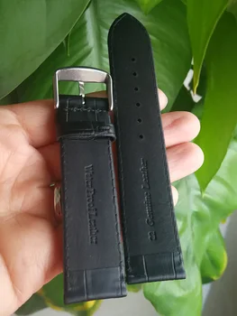 Skriešanās iegādāties matēts īstas ādas aproce skatīties 22mm watchband mens watche siksna melns brūns zemu cenu rokas pulksteņi band