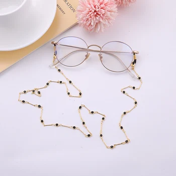 SKYRIM Jaunu Modes Sieviešu Briļļu Ķēdes Black Crystal Saulesbrilles, Lasīšanas Brilles, Ķēdes Eyewears Vadu Turētājs Kakla Siksnas Virves