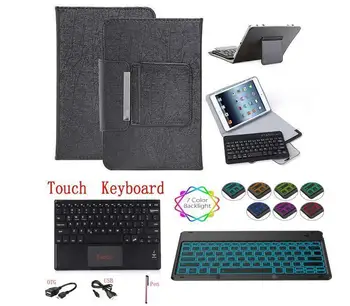 Skārienpaliktni Tastatūru Samusng Galaxy Tab 8.0 Collu (2019) SM-T290 T295 T297 Tablet PC Gadījumā, Gaismas, Bluetooth Klaviatūru Vāks + Pildspalva
