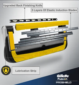Skūšanās Taisni Skuvekli Sākotnējā Gillette Fusion 5 Proshield Un 5. Slānis Maināmiem Asmeņiem Asmenīši Rokasgrāmata Skūšanās Kasetes