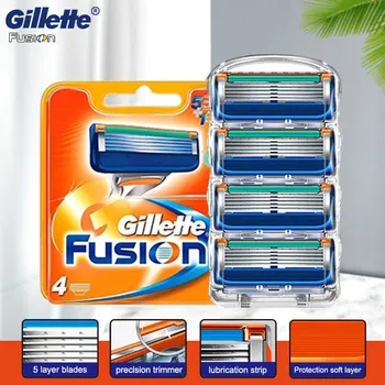 Skūšanās Žiletes Sākotnējā Gillette Fusion 5 Jaudas Kasetes Satety Skuvekli Iestatītu Sejas Skuveklis Vīrieši Skūšanās Instrumenti Bārdu