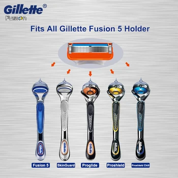 Skūšanās Žiletes Sākotnējā Gillette Fusion 5 Jaudas Kasetes Satety Skuvekli Iestatītu Sejas Skuveklis Vīrieši Skūšanās Instrumenti Bārdu