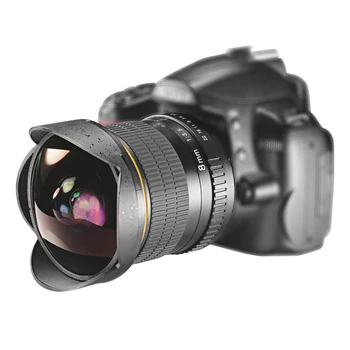 Slavas Zvaigzne 8mm F/3.0 Ultra Plata Leņķa Zivsacs Objektīvs Nikon spoguļkamera D3100 D3200 D5200 D5500 D7000 D7200 D800 D700 D90 D7100