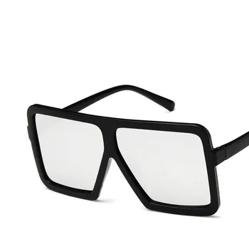 Slīpums Laukumā Pār Izmēra Sieviešu Saulesbrilles Ir 2021. Jaunu Zīmolu, Dizainu, Modi, Sieviešu, Saules Brilles UV400 Vintage Plastmasas Rāmi