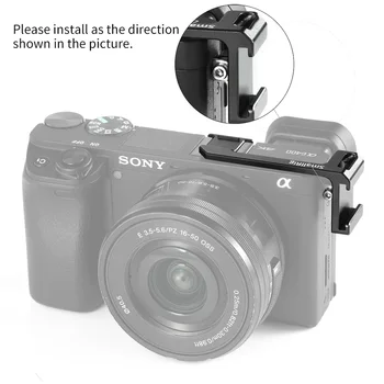 SmallRig Kamera A6400 Aukstā Apavu Adapteri (Kreisajā Pusē) Sony A6000/A6100/A6300/A6400/A6500 Kamera Mikrofons Pievienot BUC2342