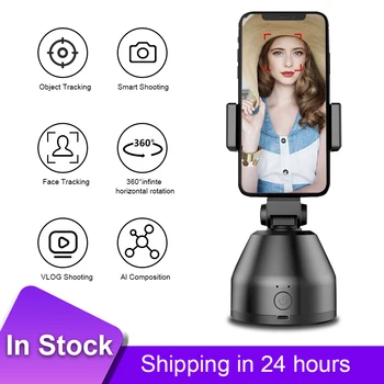 Smart AI Gimbal Stabilizators Samsung Iphone Viedtālruņa Fotoreportieris, 360° Objektu Rotācijas Kameru Darbības Gimbal Komplekts