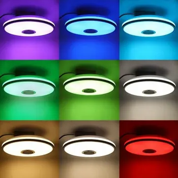 Smart Bluetooth Mūzikas LED griestu lampas mājas Krāsains apgaismojums APP Bluetooth Mūzikas gaismas lampas guļamistabas Smart griestu lampas