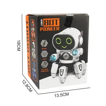 Smart Dejas Robots Elektronisko Pastaigas Rotaļlietas Ar Mūzikas & LED Apgaismojums Astoņkāji Robots bērniem Saprātīga Bērniem dāvanu