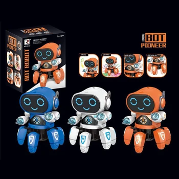 Smart Dejas Robots Elektronisko Pastaigas Rotaļlietas Ar Mūzikas & LED Apgaismojums Astoņkāji Robots bērniem Saprātīga Bērniem dāvanu