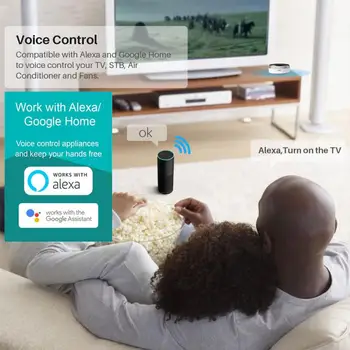 Smart IS Pārzinis Smart Home Infrasarkano savienojumu, Bezvadu Tālvadības pults, Izmantojot Smart Dzīves Tuya APP Darbu Ar Alexa, Google Home