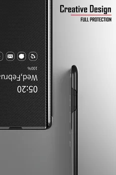 Smart Mirror Flip Case For Huawei Mate 20 30 Pro P20 P30 Pro P30 P20 Lite P smart 2019 Godu 20i 10es mate 20 30lite Skaidrs Vāciņu