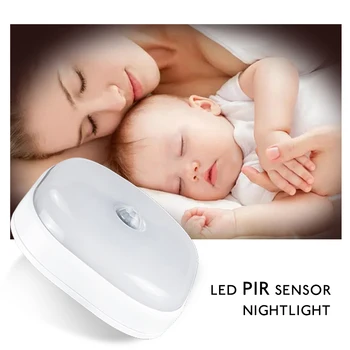 Smart PIR Kustības Sensoru Gaismas 10 LED Nakts Gaismas Lampa Ar Magnētu Auto ON/OFF Nightlight Bērniem, Bērnu Gaitenis, Skapis, Sienas Lampas