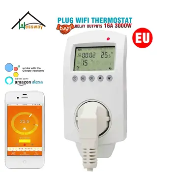 Smart plug ES WIFI apkures termostats, lai 16A Elektriski apsildāmās grīdas