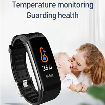 Smart Pulksteņi Android Smart Joslā Vīriešiem, Sievietēm, Bērniem, Temperatūra Smartwatch Bluetooth Sirds Ritma Monitors Fitnesa Skatīties Smart Connect