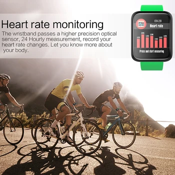 Smart Pulksteņi Ilgu Gaidīšanas Sirds ritma Monitors SmartWatch Smart Aproce Krāsains Ekrāns Aproce asinsspiediens IP67 Waterproof