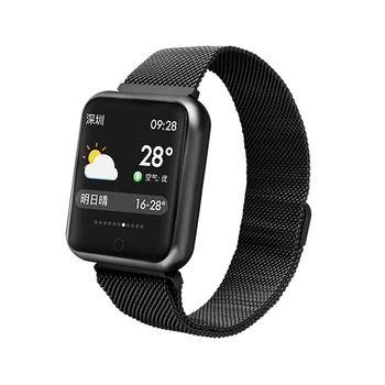 Smart Skatīties P68 Vīrieši Sievietes asinsspiediens, Sirds ritma Monitors Sports Tracker Smartwatch IP68 Savienojumu IOS Android PK dz09